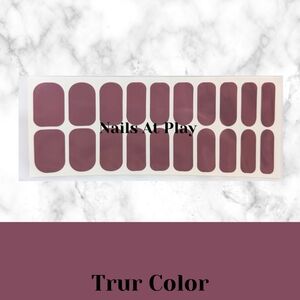 Easy Gellies Nail Wraps - Plum Wine ( Solid Color)